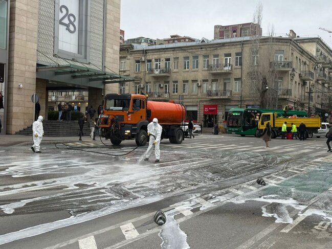 Güclü yağışdan sonra paytaxtda genişmiqyaslı daxili iməclik keçirilib