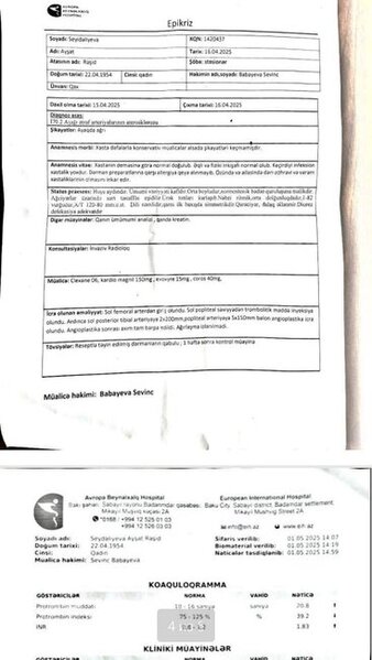 "Avropa Beynəlxalq hospitalı"nda Sevinc Babayeva əməliyyat üçün 1100 manat aldı -"Kəpəz"də Seymur Musayev 2500 manat tələb etdi