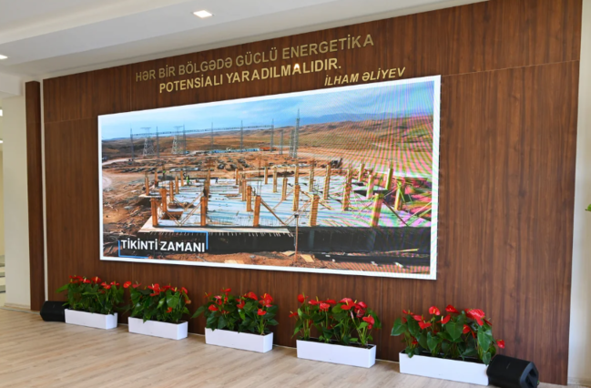 Cəbrayıl rayonunun Soltanlı kəndində "Şəfəq" yarımstansiyasının açılışı olub - FOTO