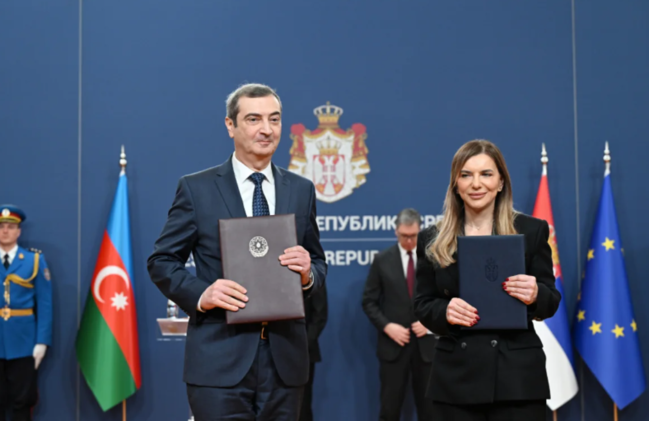 Azərbaycan-Serbiya sənədləri mübadilə olunub - VİDEO