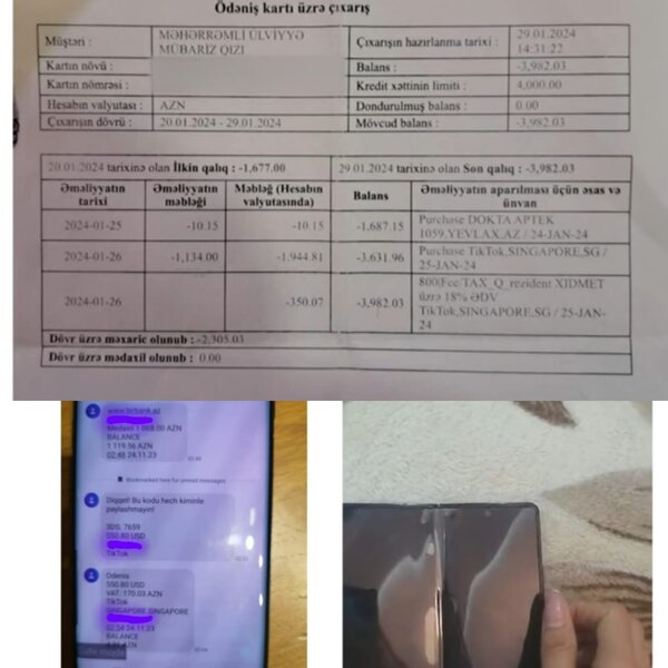 Telefonları bloklanıb, bank kartlarından "TikTok"a pul köçürülüb - VİDEO