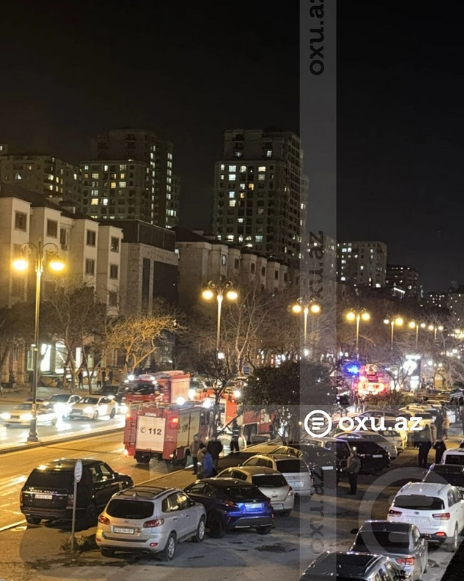 Bakıda çoxmərtəbəli binada YANĞIN