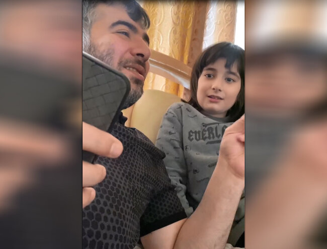 Rəşad Dağlının oğlu atası ilə birgə görüntüsünü paylaşdı - VİDEO