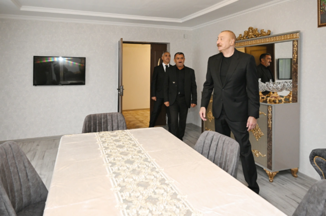 İlham Əliyev Xocalı rayonunun Seyidbəyli kəndində olub