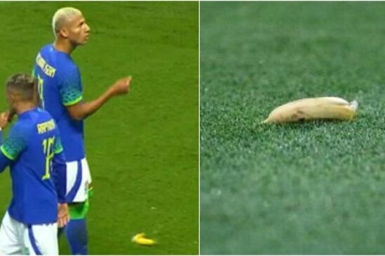 Futbolçuya banan atdılar, FİFA araşdırma başlatdı