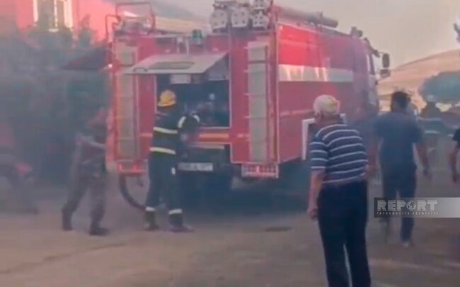 Şadlıq evində baş verən yanğın söndürüldü (YENİLƏNİB)