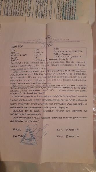 Əlinin müalicəsi üçün 200 manata ehtiyacı var - FOTO