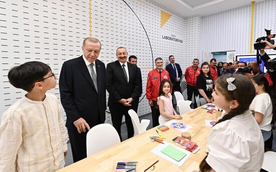 İlham Əliyev və Ərdoğan ASAN Xidmətin açılışında - YENİLƏNİB