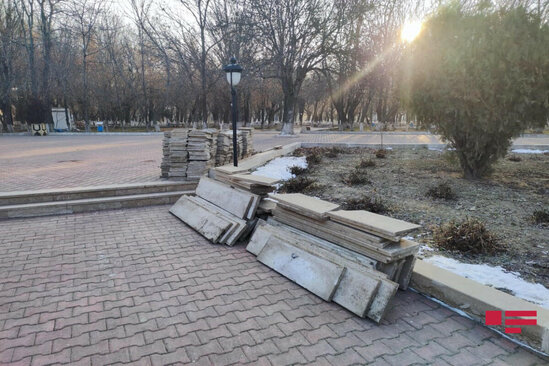 Naxçıvan şəhərində kommunistlər üçün inşa edilən abidə söküldü - FOTO