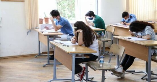 Bu gün buraxılış imtahanı keçirildi