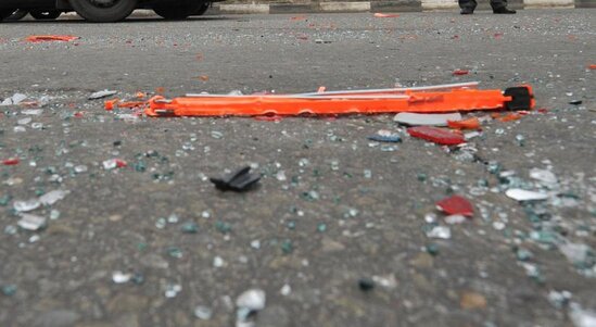 Şəmkirdə iki avtomobil toqquşub, xəsarət alanlar var