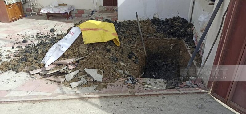 Qadını boğub basdırdı - Azərbaycanda QANDONDURAN CİNAYƏT - FOTOLAR