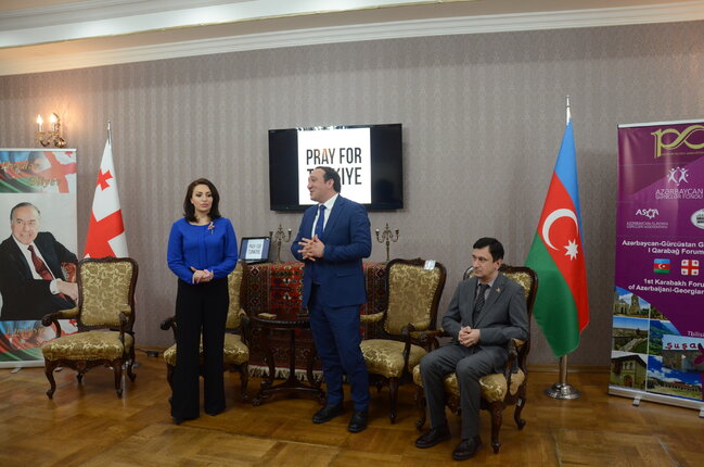 Tbilisidə Azərbaycan-Gürcüstan Gənclərinin I Qarabağ Forumu keçirilir - FOTOLAR