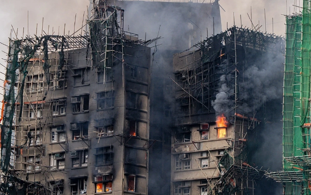 Honkonqdakı güclü yanğının vurduğu zərərin məbləği açıqlandı