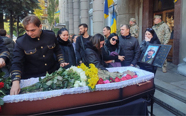Ukraynada həlak olan azərbaycanlı hərbçi dəfn edildi - Video