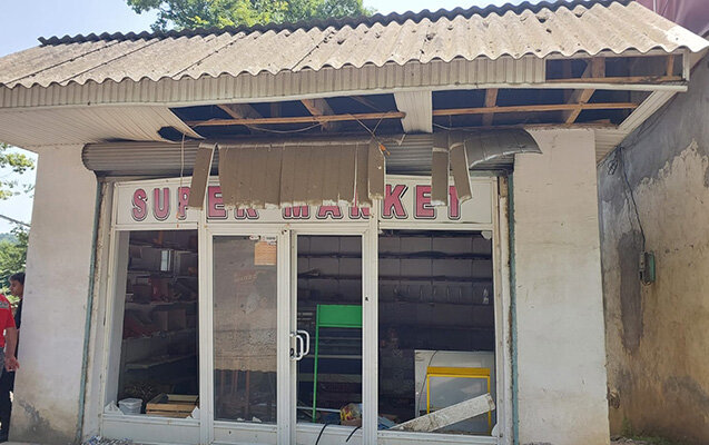 Lənkəranda mağazada partlayış - Yaralı var