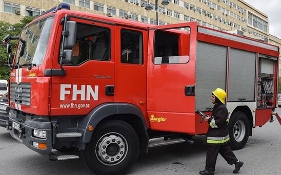 Yataqxanada yanğın olub, sakinlər təxliyə edilib
