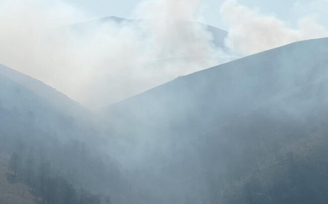 Gədəbəydə Ermənistanla sərhədyanı ərazidəki yanğın söndürülüb