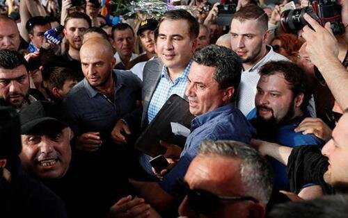 Saakaşvilinin tərəfdarları saxlanıldı