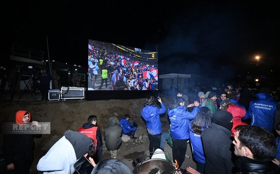 Xankəndi-Laçın yolunda nümayişçilər və sülhməramlılara DÇ-2022-nin finalını izləmək üçün şərait yaradılıb