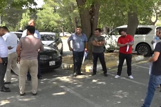 Bakıda sürücülər etiraz aksiyası keçirdi – VİDEO