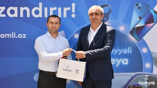 "Badamlı75" lotereyasının 2-ci tirajının qaliblərinə hədiyyələr təqdim edilib