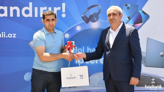 "Badamlı75" lotereyasının 2-ci tirajının qaliblərinə hədiyyələr təqdim edilib