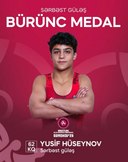 Azərbaycan güləşçisi Avropa çempionu oldu - FOTO