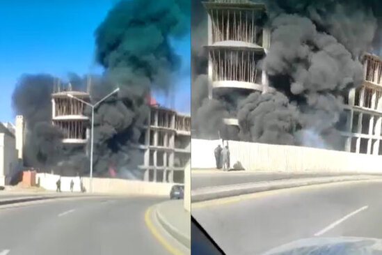 Bakıda güclü yanğın - VİDEO