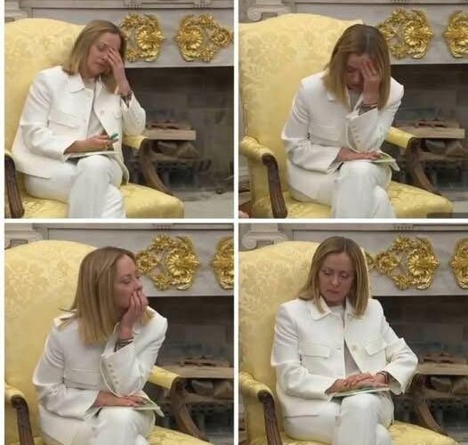 Meloninin Trampla görüşdəki mimikası sosial şəbəkələri "partlatdı"