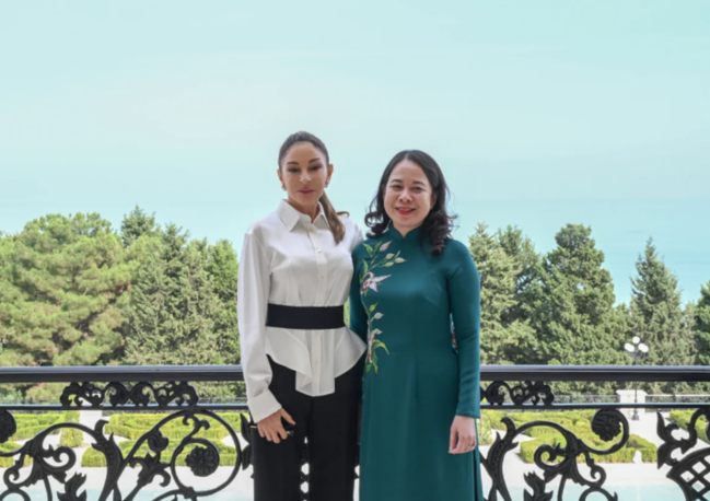 Prezident İlham Əliyev Vyetnamın vitse-prezidenti ilə görüşüb - Foto