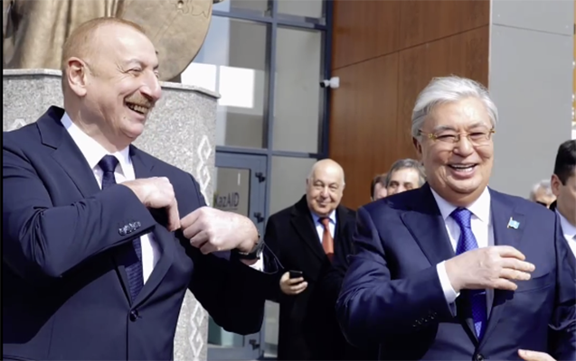 Prezidentlərin səfərinin pozitiv anları - Video