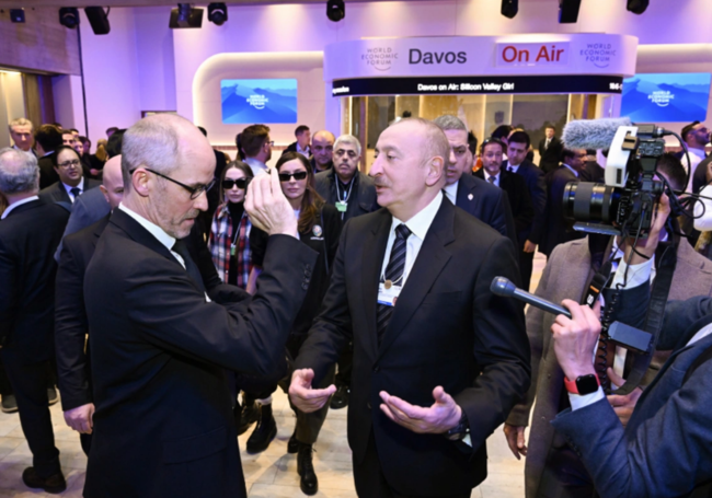 İlham Əliyev Ümumdünya İqtisadi Forumu çərçivəsində panel iclasda iştirak edib