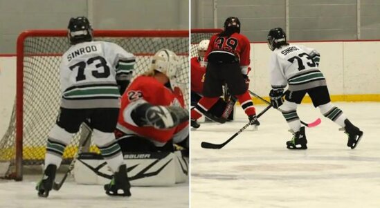 82 yaşlı amerikalı qadın dünyanın ən yaşlı xokkeyçisi olub