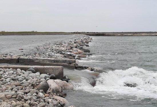 Kür çayı dənizə qovuşub - VİDEO