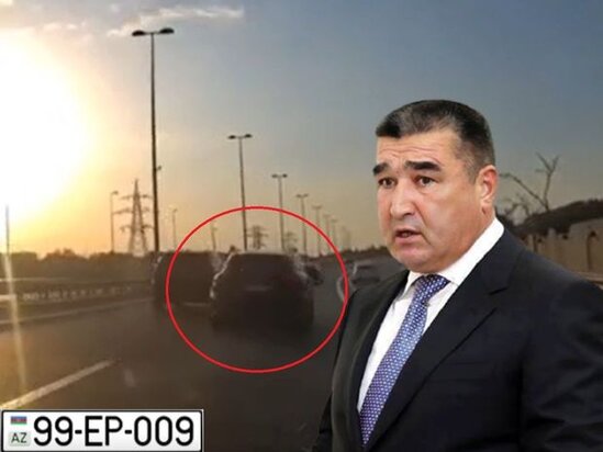 Etibar Pirverdiyevin oğlu Bakıda "Porsche" ilə "avtoş"luq etdi - VİDEO