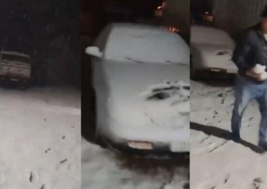 Kəlbəcərə ilk qar yağdı - VİDEO