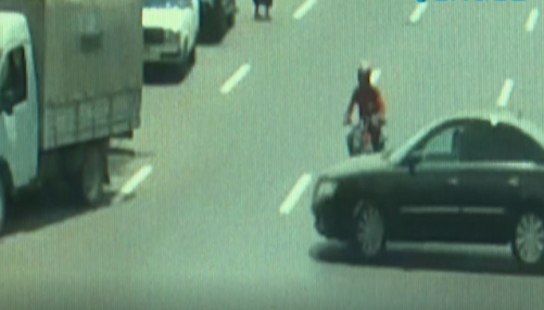 Bakıda moped avtomobillə toqquşdu - HADİSƏ ANI