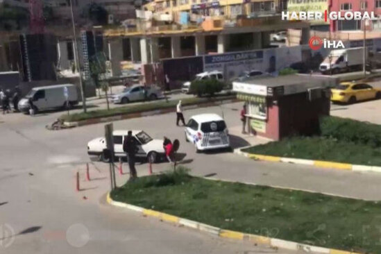 Avtomobili sürətlə mübahisə etdiyi qadının üzərinə sürdü – ANBAAN VİDEO