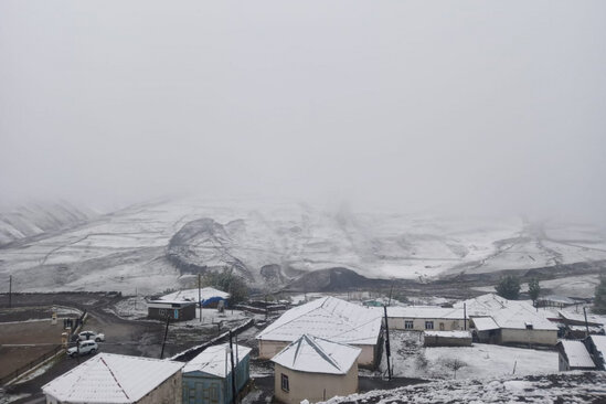 Azərbaycana qar yağdı - FOTO
