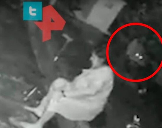 Evinin qarşısında əyləşən qadın bəbirin hücumuna məruz qaldı - VİDEO