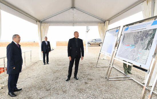 Prezident Şərqi Zəngəzurda təməlqoyma mərasimində - YENİLƏNİB + FOTO