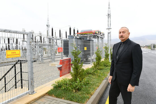 "Cəbrayıl" yarımstansiyasının açılışı oldu - YENİLƏNİB + FOTO