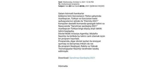 Vətəndaşların NƏZƏRİNƏ: "Hərbi təlimlərin keçirildiyi barədə saxta məktublar göndərilir" - FOTO