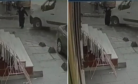 Yol gedərkən üstündən mirkoavtobus keçdi - ANBAAN VİDEO