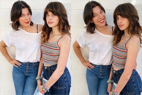 Milla Yovoviç qızı ilə fotolarda pərəstişkarlarını heyran etdi - FOTO