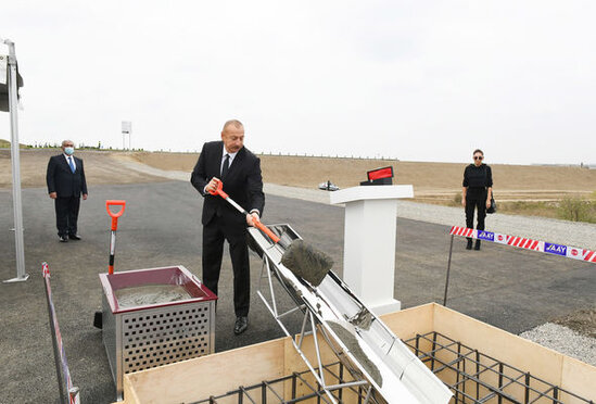 Füzuli-Ağdam avtomobil yolunun təməli qoyuldu - FOTO