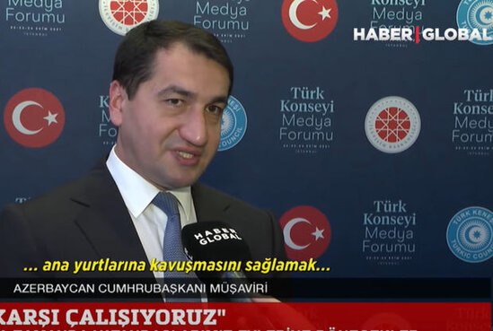 Hikmət Hacıyev "Haber Global"ın efirindən İrana mesaj verdi - VİDEO