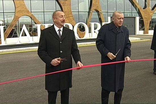 İlham Əliyev və Rəcəb Tayyib Ərdoğan Füzuli hava limanının açılışını etdi - YENİLƏNİB + VİDEO