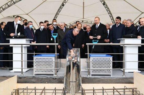 Prezidentlər Zəngəzur Dəhlizində yeni yolun təməlini qoydular - FOTO